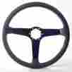 St3029black Volante 1980 1982 Corvette Steering Wheel Black Leather Center New