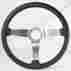 St3041black Volante 1977 1979 Corvette Steering Wheel Black Leather Satin Center New