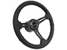 St3060b-8b-9blk Volante Steering Wheels Chevy Camaro Black Leather Wheel 696590323652