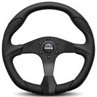 Qrk35bk0b Steering 350mm Momo Black Quark Urethane Wheel Leather