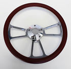 Steering Chevelle Billet Dish Wheel Burgundy Grip 14 Nova Polished Shallow