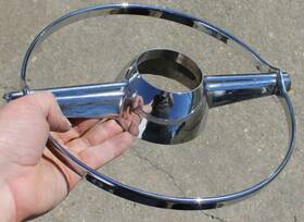 7067-8014 Studebaker 1946 1947 1948 1949 1950 Chrome Horn Ring Inch Slight Cracks