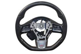 235-subaru Subaru 15-21 Wrx Sti Worn Black Red Stitching Driver Column Steering Wheel Oem