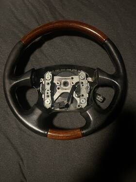 Subaru 325833686375 2000-2004 Oem Legacy Outback Wagonsteering Wheel Woodleather Rare