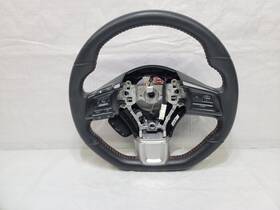 34312va061vh Subaru 34312va061 2016-2021 Wrx Steering Wheel Black Leather Red Stitches Oem