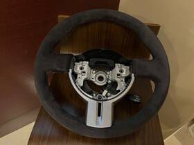Cl-ty86-sw-cbn Subaru 13-15 Brz/ Scion Frs Steering Wheel Alcantara Red Stitching Padded Custom