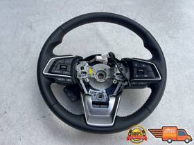 Gs12007290 Subaru 2018-2023 Crosstrek Steering Leather Black Switch Wheel Orange Stitch Oem