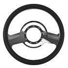 Sum-772707 Summit Racing Steering Wheel Classic Billet Aluminum Black 190861042902