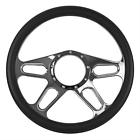 Sum-772708 Summit Racing Steering Wheel Slot Billet Blk Grip 190861042919