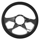 Sum-772713 Summit Racing Steering Wheel Revolution Billet Aluminum Black 190861042964