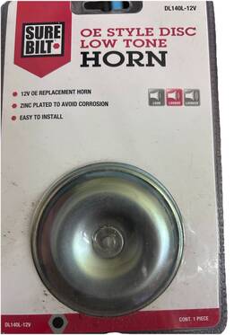 Dl140l-12v Sure Bilt Oe Style Disc Low Tone Horn 12v Replacement Car