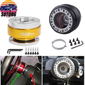 Qr030 Sutung Qr020 New Gold Steering Wheel Quick Release And Hub Adapter Kit For Honda Civic 96-00 Ek