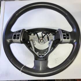 235.sz1g08 Suzuki 2007 - 2013 Sx4 Steering Wheel Leather Wrap Dark Gray Oem With Controls