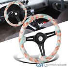Sw-h543-1-bk-ym Carpartsinnovate Universal Wooden Autumn Leaves Racing Steering Wheel Dish Black