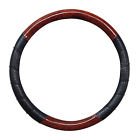 Swc-1630053 Cpr Pu Leather Wood Style Ribbed Perforated Steering 843097101409
