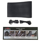 Swc-blk Zatooto Stitch Steering Wheel Cover Universal Microfiber Leather 696580145059
