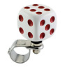 Sws010 Mavota White Dice Steering Wheel Spinner Knob Power 692761275959