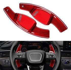 Paddle014-ad-red T- Carbon Steering Wheel Paddles Shifter For Audi Rs3 Rs4 Rs5 Rs6 Rs7 2020-2023