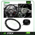 Ta11601409p Black Grey Pvc Leather Total New Universal Vehicle Car Steering