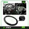 Ta11602209p Black Grey Pvc Leather New Durable Auto Car Steering Wheel