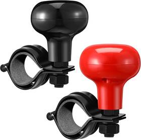 Ug-tallew-41391 Tallew 2 Pieces Steering Wheel Knob Spinner Suicide Knobs Black And Red