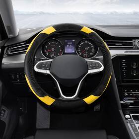 Qph6271 Tecledsn Car Steering Wheel Cover Protector Universal 14.5-15 Yellow