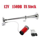 Tek-ab-0158 Yaetek Single Trumpet Air Horn Kit Chrome With 614019654323