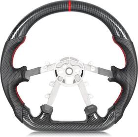B0dh273ztq Tesfeel New Steering Wheel For Chevy Corvette C5 1997-2004 Hydro-dip Carbon Fiber