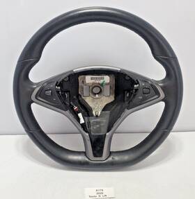 1036774-00-d Tesla 2012-2020 Oem Model X S Driver Heated Leather Steering Wheel Black