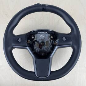 1095222-90-0 Tesla 2017-2023 Model 3 Y Steering Wheel Leather Black Oem Torn