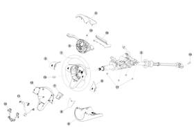 1100572-00-g Tesla Oem Steering Column Upper Shroud Model 3 17-23
