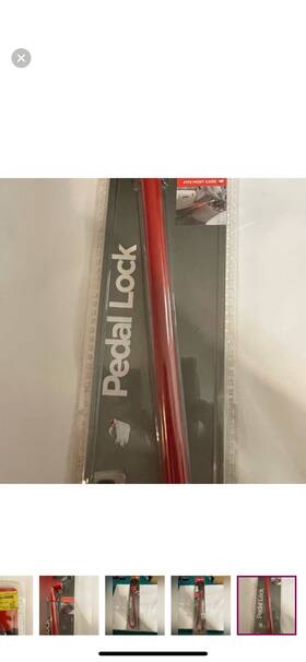 Cl303 The Club Steering Wheel Lock Pedal Nwt Car Security Theft Protection