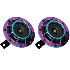 Th162066e The-one-fp Car Horn Super Loud Blast Tone Grill Mount 12v 115db Purple Electric Compact
