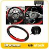 Tl11601702s Black Red Pvc Leather Car Steering Wheel Cover New Brand