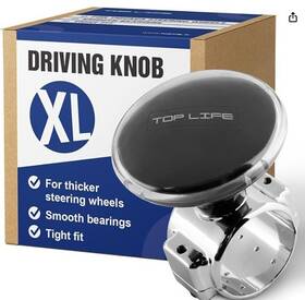 B08btzr7f1 Top Life Steering Wheel Knob Spinnner - Xl Size For Thick