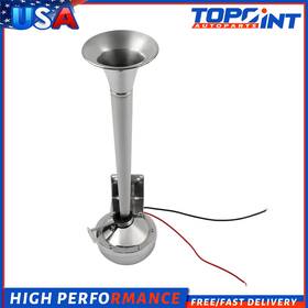 To167301p01 Topoint-autoparts Single Train Horn Trumpet Electric Marine Grade 304 Stainless Steel Boat Ship
