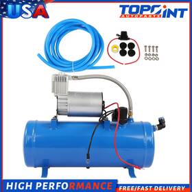 To177679p01 Topoint-autoparts For Train Motorhome Horns 1.6 Gallon 150 Psi Dc 12v Air Compressor Kit