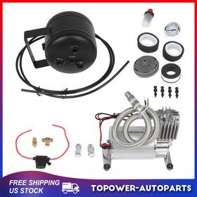 Tp169900pt01 Topower 12v 0.5gal Air Tank Compressor Onboard System Kit 150psi For Train Horn