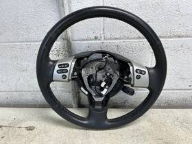 235.to1614 Toyota 2014 Fj Cruiser Black Leather Silver Trim Steering Wheel Oem