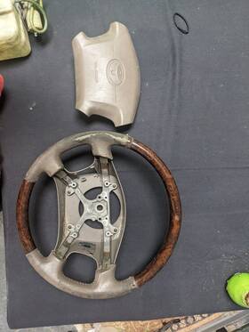 235.to1h99 Toyota Camry 1999 Steering Wheel Wood And Leather Collectors Edition