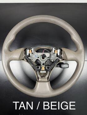 45100-02261-b0 Toyota 03-08 Corolla Steering Wheel Tan / Beige Cruise Control