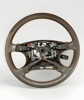 45100-06b71-b0 Toyota 2005-2006 Camry Vinyl Gray/brown Steering Wheel Cruise And Radio Oem