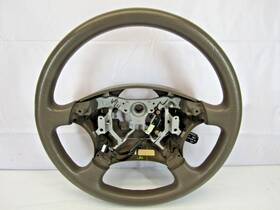 45100-0c100 Toyota 2001-2003 Sequoia Steering Wheel With Cruise And Radio Control Brown Oem