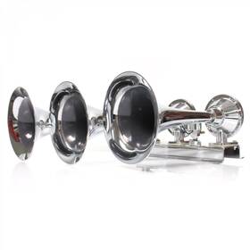Ztp38134e Trigger Horns Kaos Horizontal 3 Trumpet Train Horn With Valve Trgh171 Rat