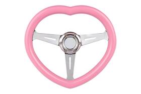 Tpx-142 Tuned By Matrix Universal Heart Shape Pink Car Steering Wheel 14inch Racing Sports 6 Hole