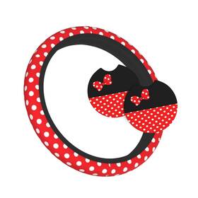 669070298 Tzbvtau Red Polka Dot Steering Wheel Cover Cute Classic One Size