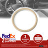 U012351 Omac Beige Pu Leather Car Steering Wheel Cover 8698797654517