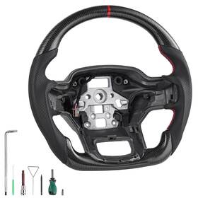 Qcfxpzyftf15symc1001 Uimoso Carbon Fiber Steering Wheel For 2021-2024 Ford F150 With Heating Feature