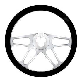 88155 United Pacific Steering Wheel 18 Inch Chrome Aluminum 4 Spoke Style