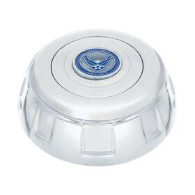 88193 United Pacific Horn Button Chrome Aluminum Steering Wheel With Metal